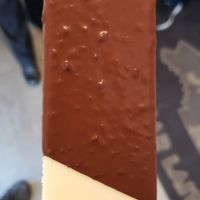 Vegan coconut palettas dipped in orange-chocolat  at Shack Attakk in Mont-saint-hilaire