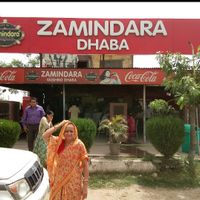 Scene from highway at Zamindara Dhaba in Bari Brahmana