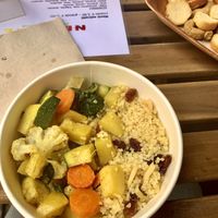 Vegetables Curry and Bulgur at Nectare in Bologna