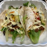 Vegan chorizo tacos at The Velvet Pig in Lake Charles