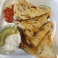Vegan chorizo quesadillas  at The Velvet Pig in Lake Charles
