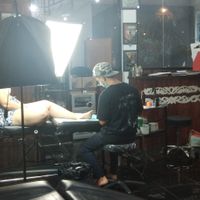 tattoo studio on first floor at Urban Jungle in Ubud