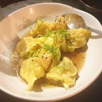 Vegan dumplings at Din Dins in Albury
