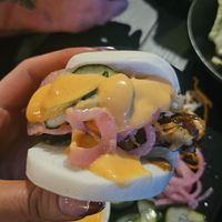 Eggplant bao at Din Dins in Albury