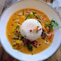 Vegan Thai red curry at Bayleaf Bistro in Cork
