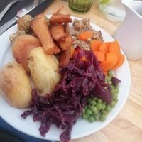 Vegan nut roast at The Stables in Hereford