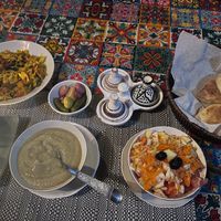 the delicious dinner i got!  at Riad Dar Ouzoud in Ouzoud