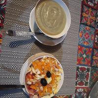 soup and salad  at Riad Dar Ouzoud in Ouzoud