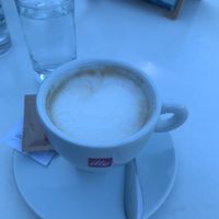 Soy cappuccino at Kavarna Park - The Park Cafe in Bled