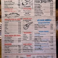 Full menu  at Sutton and Sons - Graham Rd in North London
