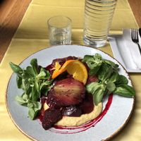 Roasted Root Vegetables & Hummus  at Fig in Split