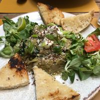 Green eggs 
(Eggs buried underneath, I was confused at first too) at Fig in Split