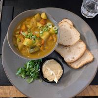 Off menu, vegan & gluten free korma at Fig in Split