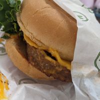 Iconic burger at Plant Power Fast Food - SDSU in San Diego