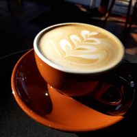 Cappuccino at Café Pavillon in Loerrach