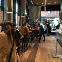 Sseating inside at fresh&co - 10th Ave in New York City