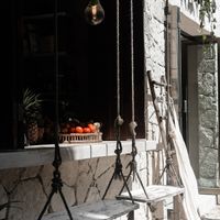 Swing seating at Los Bowls de Guadalupe  in Tulum