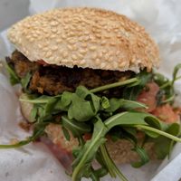 La vita e vella burger. at Vurger in Barcelona