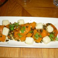 Pumpkin & tofu at Bronda in Helsinki