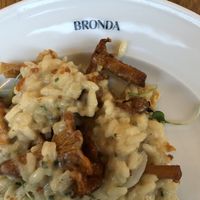 Mushroom risotto at Bronda in Helsinki