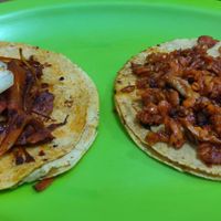 Vegan tacos at El Bajón Vegano in Tulum