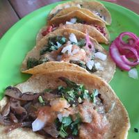 You must try the the green chorizo taco at El Bajón Vegano in Tulum