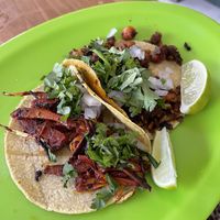 Chickpea and jackfruit tacos at El Bajón Vegano in Tulum