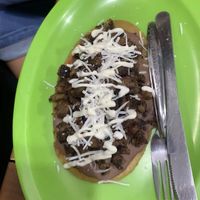 Sope de suadero  at El Bajón Vegano in Tulum