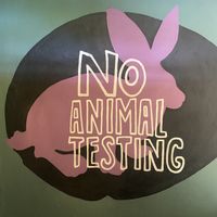 Mural in baño at El Bajón Vegano in Tulum