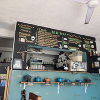 Menu at El Bajón Vegano in Tulum