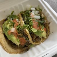 Mushroom tacos   at El Bajón Vegano in Tulum