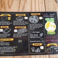 The menu #Veganuary at El Bajón Vegano in Tulum