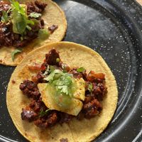 Delicious tacos #Veganuary at El Bajón Vegano in Tulum