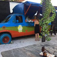 Scooby-doo truck  at El Bajón Vegano in Tulum