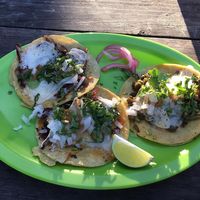 Vegan taco’s!  at El Bajón Vegano in Tulum