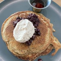 Blueberry pancakes  at Harvest on 25th in Waco