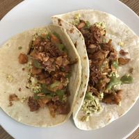 Both on house made flour and corn tortillas  at Harvest on 25th in Waco