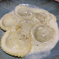 Pasta with tofu and soy cream  at Grop in Lescala