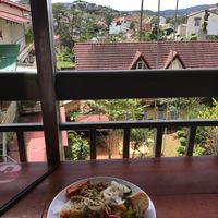 Table with a view at Sương Mai in Da Lat