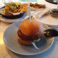 Mini-burger at Rozey in Rotterdam