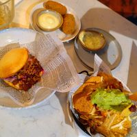 Jackfruit and nachos at Rozey in Rotterdam