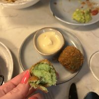 Seaweed “bitterballen"  at Rozey in Rotterdam