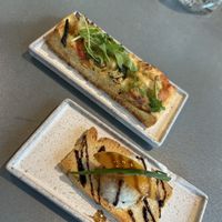 11 Bruschetta, 16 Focaccia Verdure  at Rozey in Rotterdam