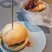Mexican mini burger at Rozey in Rotterdam