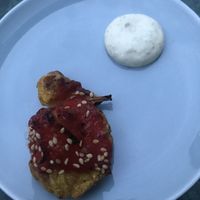 Cauliflower buffalo wing at Rozey in Rotterdam