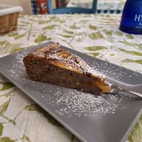 Torta di grana saraceno con mele piemontesi at Locanda Reloup in Isasca