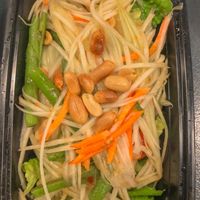 Papaya Salad so yummy and fresh at Bodhi Corner in Baltimore