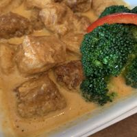 Red curry with tofu   at Bodhi Corner in Baltimore