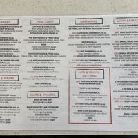 Menu page 1  at Ideal Cafe in Campbell River