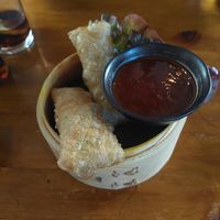 vegane frühlingsrollen at BANÔI in Freiburg